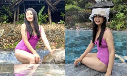 NSND Thu Hà hiếm hoi đăng tải loạt ảnh diện đồ bơi, sắc vóc tuổi 54 lập tức gây sốt