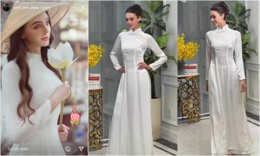 Vợ Tây của thủ môn Bùi Tiến Dũng hiếm hoi diện áo dài Việt, nhan sắc sau sinh thế nào?