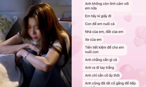 Bên nhau 12 năm, chồng tuyên bố ra đi tay trắng, để lại con cho vợ nuôi vì lý do: 'Anh chỉ cần cô ấy thôi!'