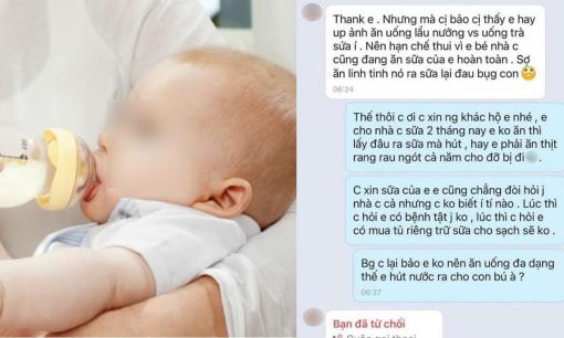 Bà mẹ bị chỉ trích khi đi xin sữa suốt 2 tháng, còn nhắc nhở người cho chuyện ăn lẩu, uống trà sữa vì sợ con mình đau bụng