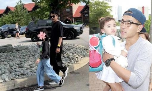 Lưu Khải Uy đưa ái nữ đi du lịch, không ngờ con gái Dương Mịch thừa hưởng gen của mẹ, cao ngang ngực bố 