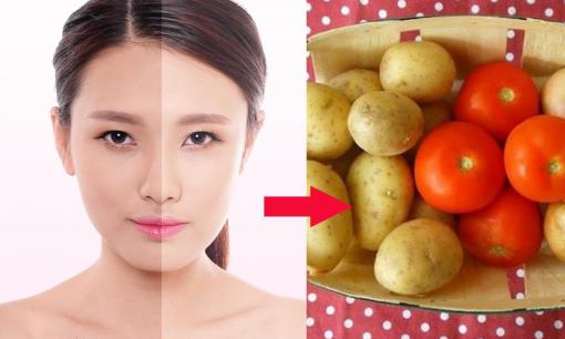 Da trắng bật tông nhờ công thức làm đẹp từ khoai tây và cà chua, hiệu quả rõ rệt chỉ sau 3 tuần, giá lại rẻ bèo