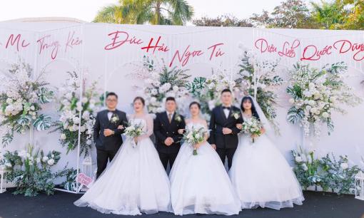 Đám cưới đặc biệt: 3 chị em ruột tổ chức hôn lễ cùng một ngày