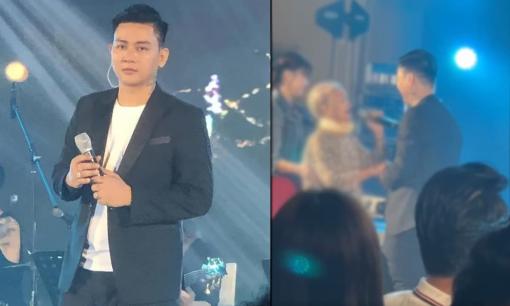 Nhân vật đặc biệt khiến Hoài Lâm đang diễn phải ngừng hát, chạy vội xuống sân khấu