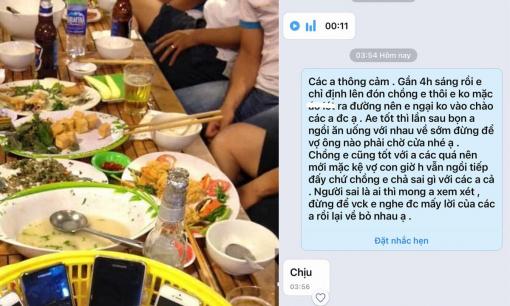 Chồng nhậu đến 4 giờ sáng, vợ ra quán đón về còn bị bạn bè chồng gọi điện trách về sớm, không đúng với bạn bè