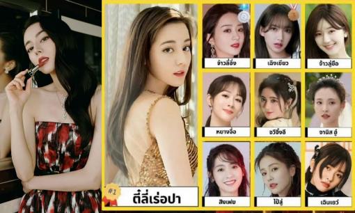 Top 10 nữ diễn viên Trung Quốc đẹp nhất theo truyền thông Thái Lan: Định Lệ Nhiệt Ba đứng đầu, Dương Mịch, Angelababy thua cuộc