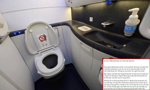 Xôn xao thông tin 'sử dụng toilet trên máy bay bị hút quần và ruột ra ngoài'? Chuyên gia nói gì?
