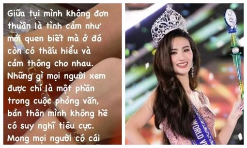 Bạn trai lên tiếng vì phát ngôn gây tranh cãi của Hoa hậu Ý Nhi: 'Mình không hề có suy nghĩ tiêu cực'