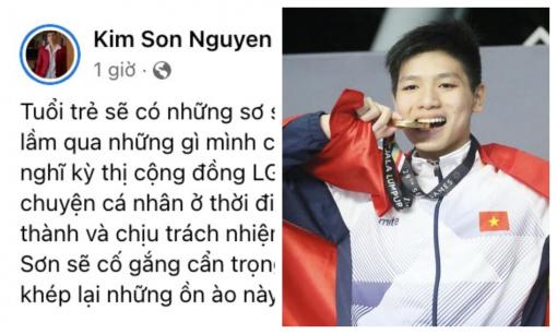 'Thần đồng bơi lội' Nguyễn Hữu Kim Sơn xin khép lại scandal và xin lỗi cộng đồng LGBT