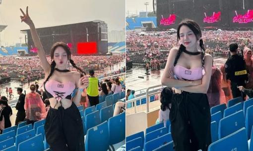 Gái xinh được truy lùng danh tính sau khi 'đu idol' Blackpink là ai?