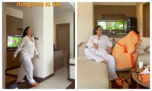 Minh Hằng tự tin khoe dáng thật khi cận ngày sinh nở, ông xã đại gia hiếm hoi trổ tài diễn xuất cùng vợ 