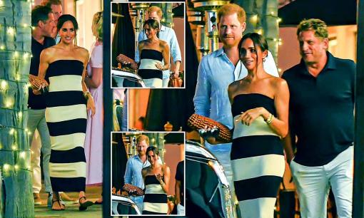 Sau nhiều tháng trời xuất hiện lẻ bóng và dính tin đồn rạn nứt, Meghan được nhìn thấy sánh đôi cùng chồng Harry đi ăn mừng sinh nhật tuổi 42