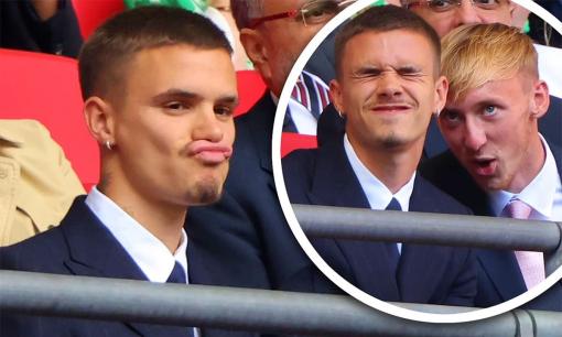 'Cậu hai' Romeo Beckham 'làm trò hề' sau khi chia tay đội bóng của bố để được 'ở gần bạn gái hơn'