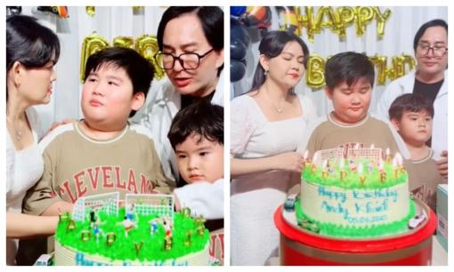 Sinh nhật 10 tuổi của con trai Kim Tử Long: Quý tử mặt như bản sao của bố, chỉ thích hát nhạc trẻ