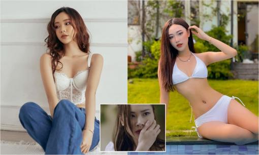 Nhan sắc đời thường gợi cảm của gái xinh bị Ngọc Huyền cho ăn tát trong 'Món quà của cha'