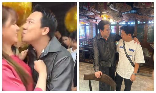 Trấn Thành thân thiết với Trường Giang như Hắc - Bạch công tử, nam danh hài liên tục ôm hôn Hari Won 