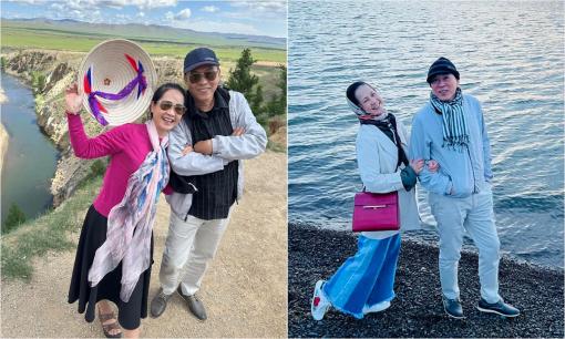 NS Đỗ Kỷ đăng loạt ảnh tình cảm mừng sinh nhật NS Lan Hương kèm nhắn nhủ 'mình không chán nhau'