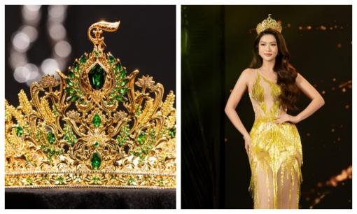 Cận cảnh vương miện đính 872 viên đá kim cương, toàn bằng vàng 24K của Miss Grand Vietnam 2023