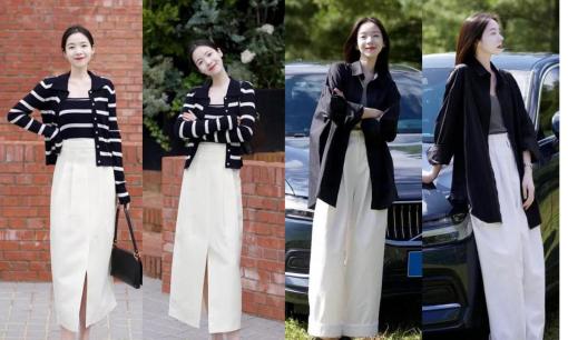 Đầu thu, đen trắng thật bắt mắt! Nếu bạn chưa có ý tưởng phối đồ hàng ngày thì cứ sao chép nhé