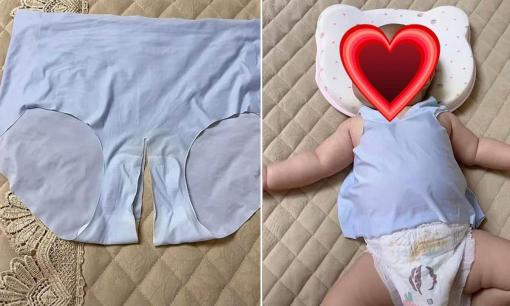 Dì lấy quần lót cũ, cắt thành áo cho cháu mặc, dân mạng đua nhau chỉ trích