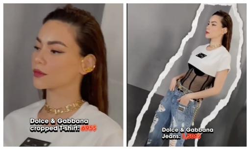 Nhìn set đồ đơn giản nhưng đụng là bỏng tay của Hà Hồ, sương sương cũng 4000 USD