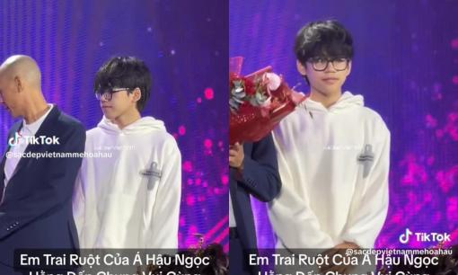 Em trai Á hậu Ngọc Hằng lộ diện với visual điển trai, ngoại hình hứa hẹn sẽ thành hot boy 