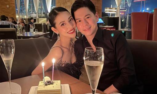 Mai Hồ và chồng 'phi công trẻ' điển trai trốn con kỷ niệm 8 năm ngày yêu 