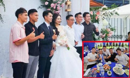 Trung vệ Đình Trọng tổ chức đám cưới tại Hà Nội, HLV Park Hang Seo và dàn tuyển thủ đến chúc mừng