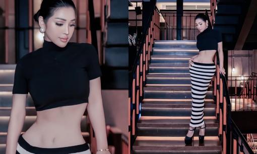Đinh Phương Ánh khoe vòng eo con kiến cực choáng, body đẹp siêu thực 