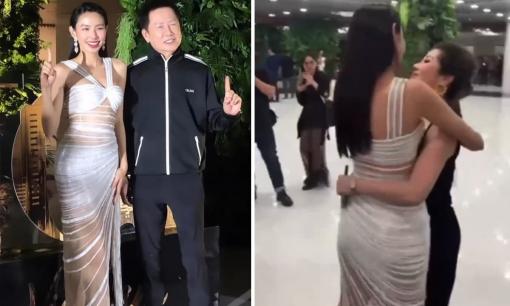 Tái ngộ ông Nawat và bà Teresa sau ồn ào mâu thuẫn, Hoa hậu Thùy Tiên có phản ứng thế nào?