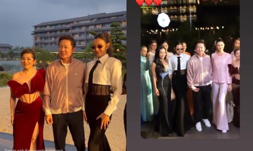 Hoa hậu Thùy Tiên hội ngộ ông Nawat và bà Teresa, loạt cử chỉ thân thiết phá tan nghi vấn rạn nứt