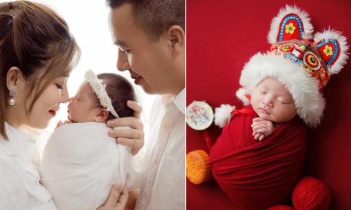 MC 'Chúng tôi là chiến sĩ' Nguyễn Hoàng Linh tung bộ ảnh đầu đời của con gái, được chụp khi chỉ mới 9 ngày tuổi