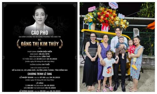 Lê Dương Bảo Lâm nức nở thông báo mẹ vợ qua đời nhưng mình vắng mặt ngày đưa tang