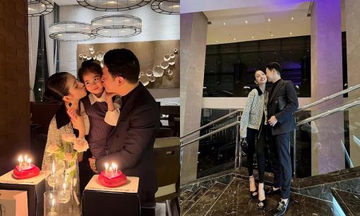 Mai Hồ đón sinh nhật hạnh phúc bên gia đình và bạn bè, khung ảnh 'chồng phi công' hôn má gây sốt