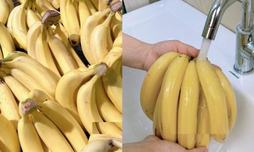 Hôm nay tôi mới biết rửa chuối bằng nước có tác dụng cực tốt, về đến nhà bạn hãy nhanh tay thử nhé!