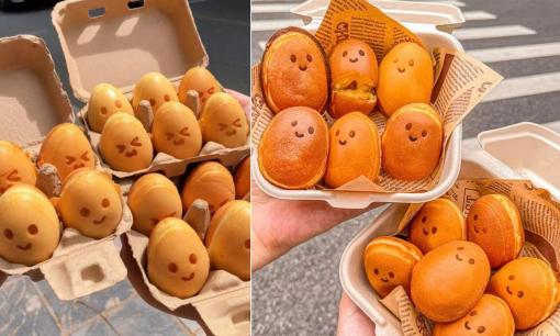 Hết bánh đồng xu phô mai lại đến bánh trứng lòng đào cute 'lên ngôi'
