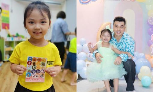 Con gái Ưng Hoàng Phúc còn nhỏ đã rất ý thức trong việc học, nghe lời khen từ cô giáo đủ khiến ba mẹ 'mát lòng mát dạ'