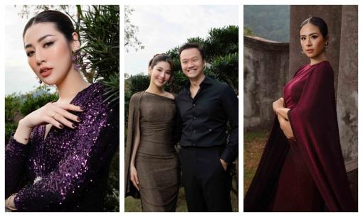 Diễm My 9X đẹp rạng rỡ xuất hiện bên chồng chưa cưới, dàn Hoa Á hậu lung linh đỉnh Yên Tử