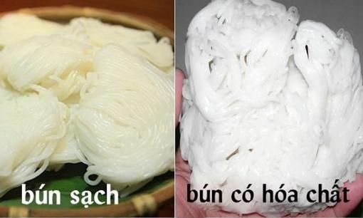 Bún là món khoái khẩu của người Việt, bà nội trợ thông thái mách bạn cách phân biệt bún sạch và bún nhiễm hóa chất