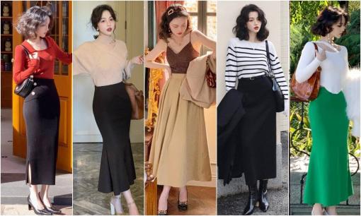 'Áo thun + chân váy' là trang phục thời trang và sành điệu nhất năm nay, bất cứ ai từ 30 đến 50 tuổi đều có thể học hỏi