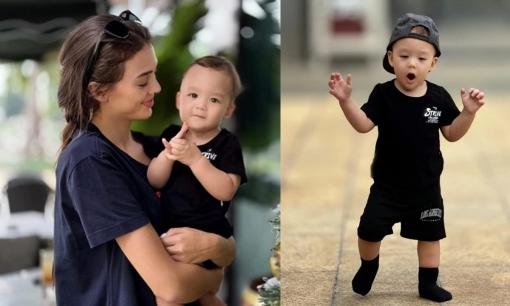 Thủ môn Bùi Tiến Dũng khoe con trai chập chững tập đi cực yêu, còn cảm thán thay cho vợ Tây điều này