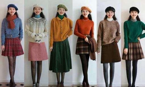 Bạn có dáng người quả lê đừng vội lo lắng, mặc 'áo ngắn + váy chữ A' để che hông và trông thon gọn hơn vào mùa đông 