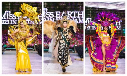 Bán kết Miss Earth 2023: Hoa hậu Đỗ Lan Anh khoe sắc với trang phục dân tộc ấn tượng