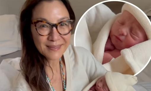 Dương Tử Quỳnh chia sẻ ảnh khuôn mặt của cháu trai mới sinh