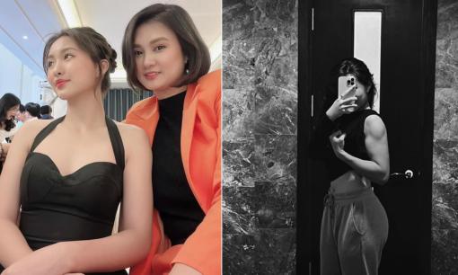 Con gái 'Hoa khôi bóng chuyền' Kim Huệ khoe cơ bắp đối ngược với gương mặt xinh đẹp