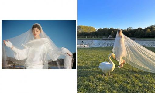 'Cô em Trendy' Khánh Linh tung bộ ảnh diện váy cưới cực ấn tượng, nhan sắc yêu kiều của cô dâu gây mê