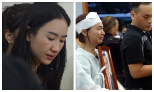 Lễ đưa tang cựu thành viên nhóm Ve sầu - Huỳnh Vũ Thạch: Vợ trẻ khóc hết nước mắt, Á hậu Hà Thu xúc động không nói nên lời