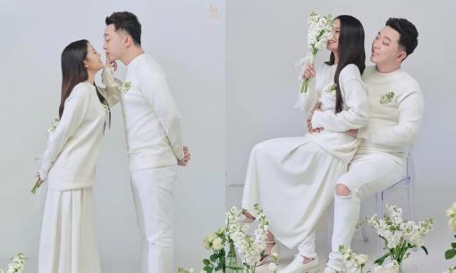 Trọn bộ ảnh cưới 'tình bể bình' của Yanbi và vợ diễn viên xinh đẹp kém 8 tuổi