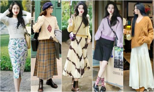 Đừng diện quần mãi, hãy thử 'Áo len + váy' đang hot hiện nay, đảm bảo ai mặc lên cũng đẹp