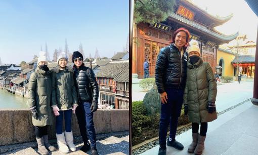 Việt Hương và Hoài Phương đưa con gái đi du lịch: Đôi vợ chồng tình tứ, ái nữ lộ chiều cao ấn tượng